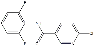 6-chloro-N-(2,6-difluorophenyl)pyridine-3-carboxamide Struktur