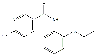 6-chloro-N-(2-ethoxyphenyl)pyridine-3-carboxamide Struktur