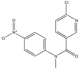 6-chloro-N-methyl-N-(4-nitrophenyl)pyridine-3-carboxamide Struktur