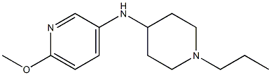 6-methoxy-N-(1-propylpiperidin-4-yl)pyridin-3-amine Struktur