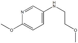 6-methoxy-N-(2-methoxyethyl)pyridin-3-amine Struktur