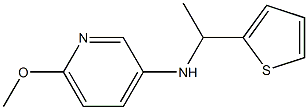 6-methoxy-N-[1-(thiophen-2-yl)ethyl]pyridin-3-amine Struktur