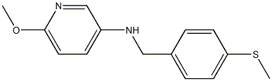 6-methoxy-N-{[4-(methylsulfanyl)phenyl]methyl}pyridin-3-amine Struktur