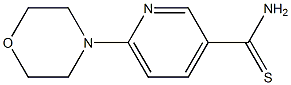 6-morpholin-4-ylpyridine-3-carbothioamide Struktur