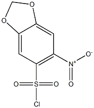 6-nitro-2H-1,3-benzodioxole-5-sulfonyl chloride Struktur