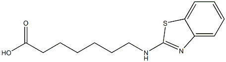 7-(1,3-benzothiazol-2-ylamino)heptanoic acid Struktur