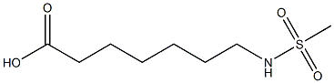 7-[(methylsulfonyl)amino]heptanoic acid Struktur