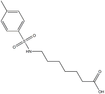 7-{[(4-methylphenyl)sulfonyl]amino}heptanoic acid Struktur