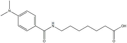 7-{[4-(dimethylamino)benzoyl]amino}heptanoic acid Struktur