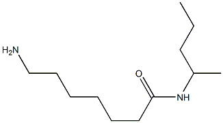 7-amino-N-(1-methylbutyl)heptanamide Struktur