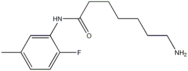 7-amino-N-(2-fluoro-5-methylphenyl)heptanamide Struktur