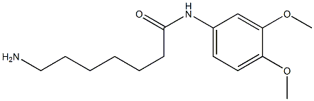 7-amino-N-(3,4-dimethoxyphenyl)heptanamide Struktur