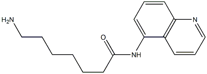 7-amino-N-quinolin-5-ylheptanamide Struktur