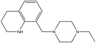 8-[(4-ethylpiperazin-1-yl)methyl]-1,2,3,4-tetrahydroquinoline Struktur