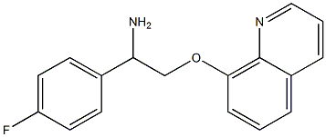 8-[2-amino-2-(4-fluorophenyl)ethoxy]quinoline Struktur