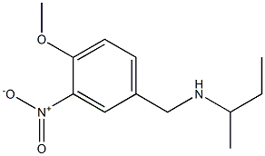 butan-2-yl[(4-methoxy-3-nitrophenyl)methyl]amine Struktur