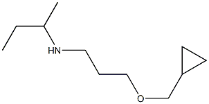 butan-2-yl[3-(cyclopropylmethoxy)propyl]amine Struktur