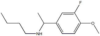 butyl[1-(3-fluoro-4-methoxyphenyl)ethyl]amine Struktur