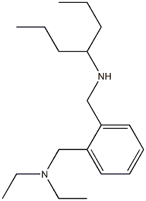 diethyl({2-[(heptan-4-ylamino)methyl]phenyl}methyl)amine Struktur