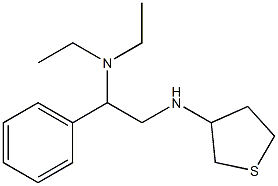 diethyl[1-phenyl-2-(thiolan-3-ylamino)ethyl]amine Struktur