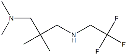 dimethyl(2-methyl-2-{[(2,2,2-trifluoroethyl)amino]methyl}propyl)amine Struktur