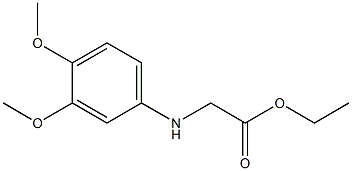 ethyl 2-[(3,4-dimethoxyphenyl)amino]acetate Struktur