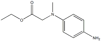 ethyl 2-[(4-aminophenyl)(methyl)amino]acetate Struktur