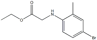 ethyl 2-[(4-bromo-2-methylphenyl)amino]acetate Struktur