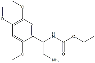 ethyl 2-amino-1-(2,4,5-trimethoxyphenyl)ethylcarbamate Struktur