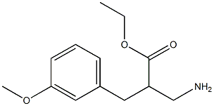 ethyl 3-amino-2-[(3-methoxyphenyl)methyl]propanoate Struktur