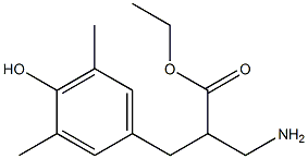 ethyl 3-amino-2-[(4-hydroxy-3,5-dimethylphenyl)methyl]propanoate Struktur