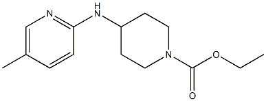 ethyl 4-[(5-methylpyridin-2-yl)amino]piperidine-1-carboxylate Struktur