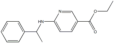 ethyl 6-[(1-phenylethyl)amino]pyridine-3-carboxylate Struktur