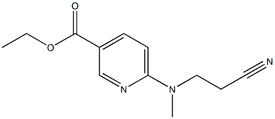 ethyl 6-[(2-cyanoethyl)(methyl)amino]pyridine-3-carboxylate Struktur