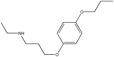 ethyl[3-(4-propoxyphenoxy)propyl]amine Struktur