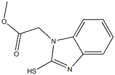 methyl 2-(2-sulfanyl-1H-1,3-benzodiazol-1-yl)acetate Struktur