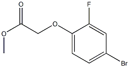 methyl 2-(4-bromo-2-fluorophenoxy)acetate Struktur