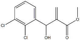 methyl 2-[(2,3-dichlorophenyl)(hydroxy)methyl]prop-2-enoate Struktur