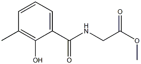 methyl 2-[(2-hydroxy-3-methylphenyl)formamido]acetate Struktur