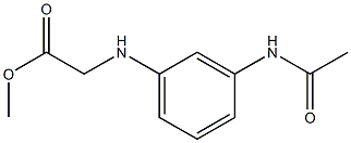 methyl 2-[(3-acetamidophenyl)amino]acetate Struktur