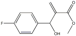 methyl 2-[(4-fluorophenyl)(hydroxy)methyl]prop-2-enoate Struktur