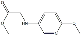 methyl 2-[(6-methoxypyridin-3-yl)amino]acetate Struktur