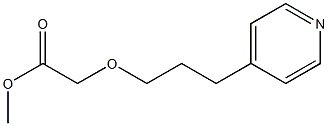 methyl 2-[3-(pyridin-4-yl)propoxy]acetate Struktur