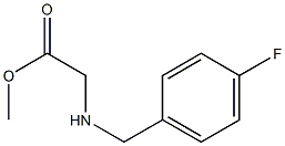 methyl 2-{[(4-fluorophenyl)methyl]amino}acetate Struktur