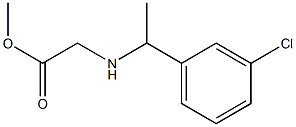 methyl 2-{[1-(3-chlorophenyl)ethyl]amino}acetate Struktur