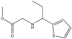 methyl 2-{[1-(thiophen-2-yl)propyl]amino}acetate Struktur