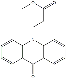 methyl 3-(9-oxo-9,10-dihydroacridin-10-yl)propanoate Struktur