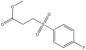 methyl 3-[(4-fluorobenzene)sulfonyl]propanoate Struktur