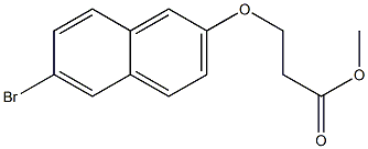 methyl 3-[(6-bromonaphthalen-2-yl)oxy]propanoate Struktur