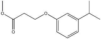 methyl 3-[3-(propan-2-yl)phenoxy]propanoate Struktur